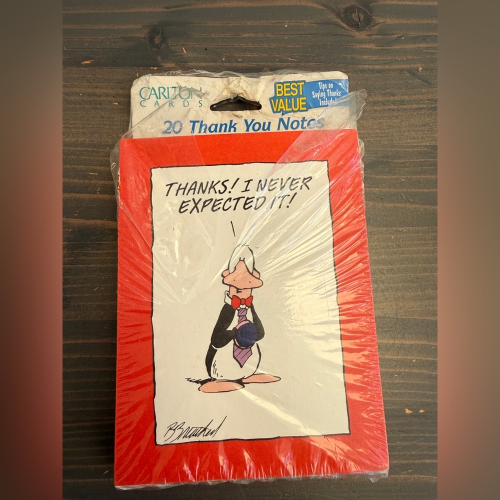 18 vintage Thank you cards 
featuring Opus